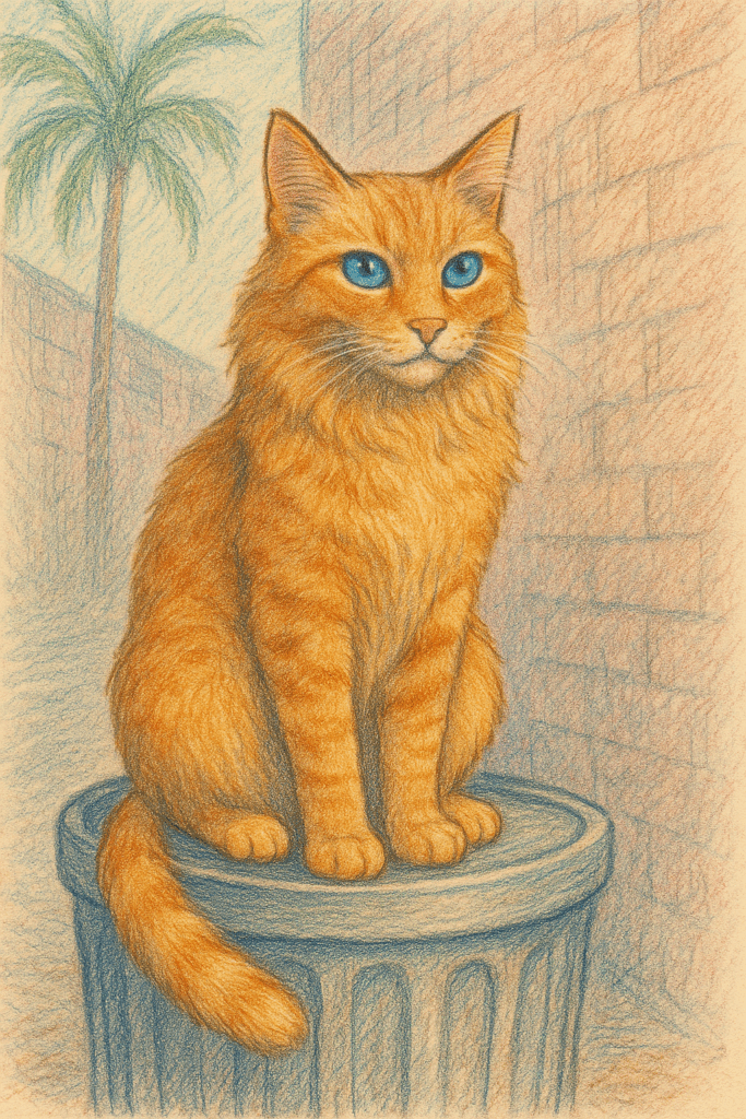 Garth the Cat in Murder at the Bathhouse